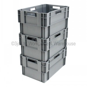 Standard Euro Box 60cm Solid Sides & Base 60 Litre